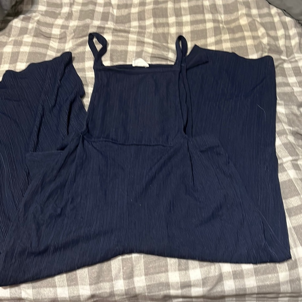 Sienna Sky Navy Blue cut out jumpsuit